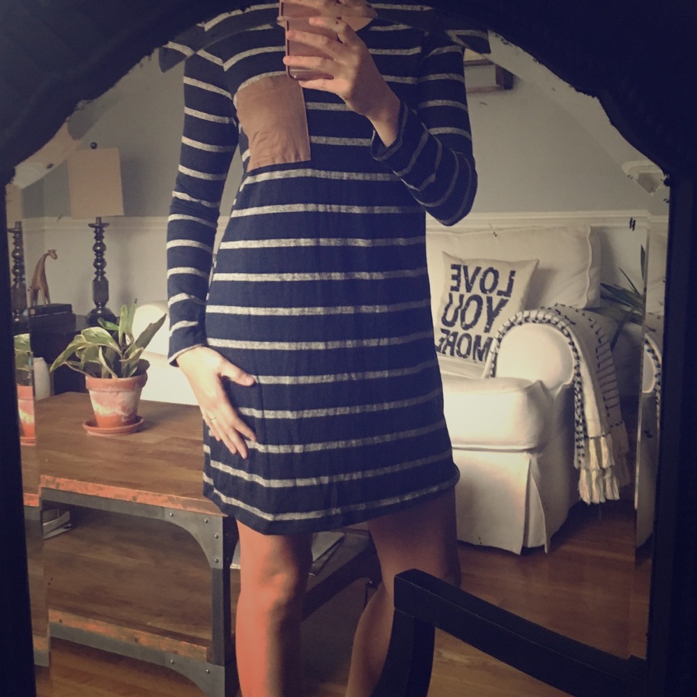 Navy Long sleeve dress